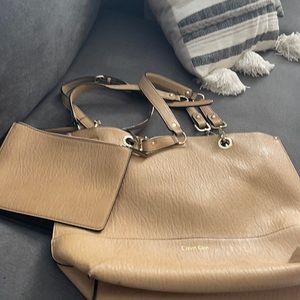 Calvin Klein Shoulder Bag with matching Wristlet